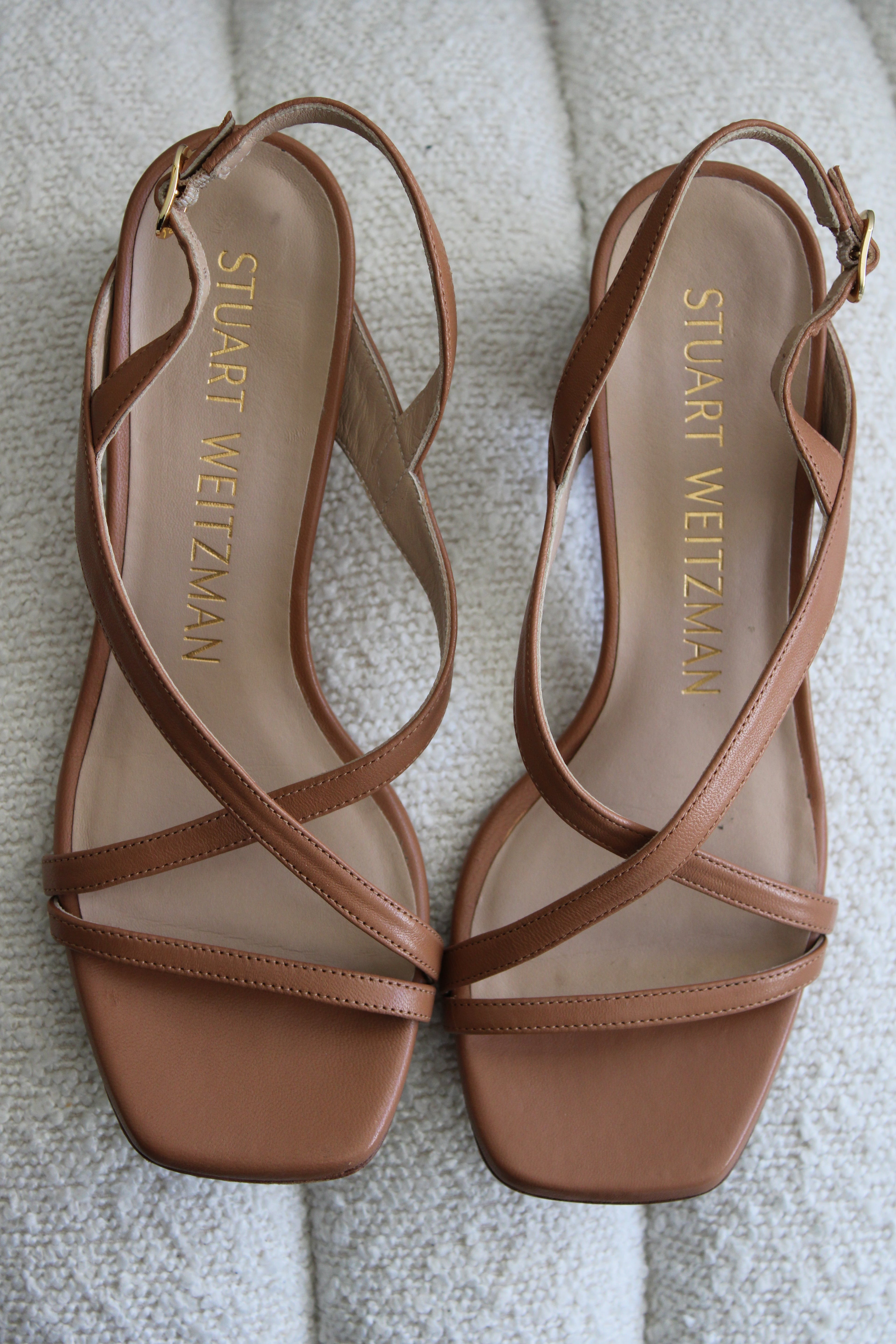 Stuart Weitzman Oasis 50 Block Heel Sandals