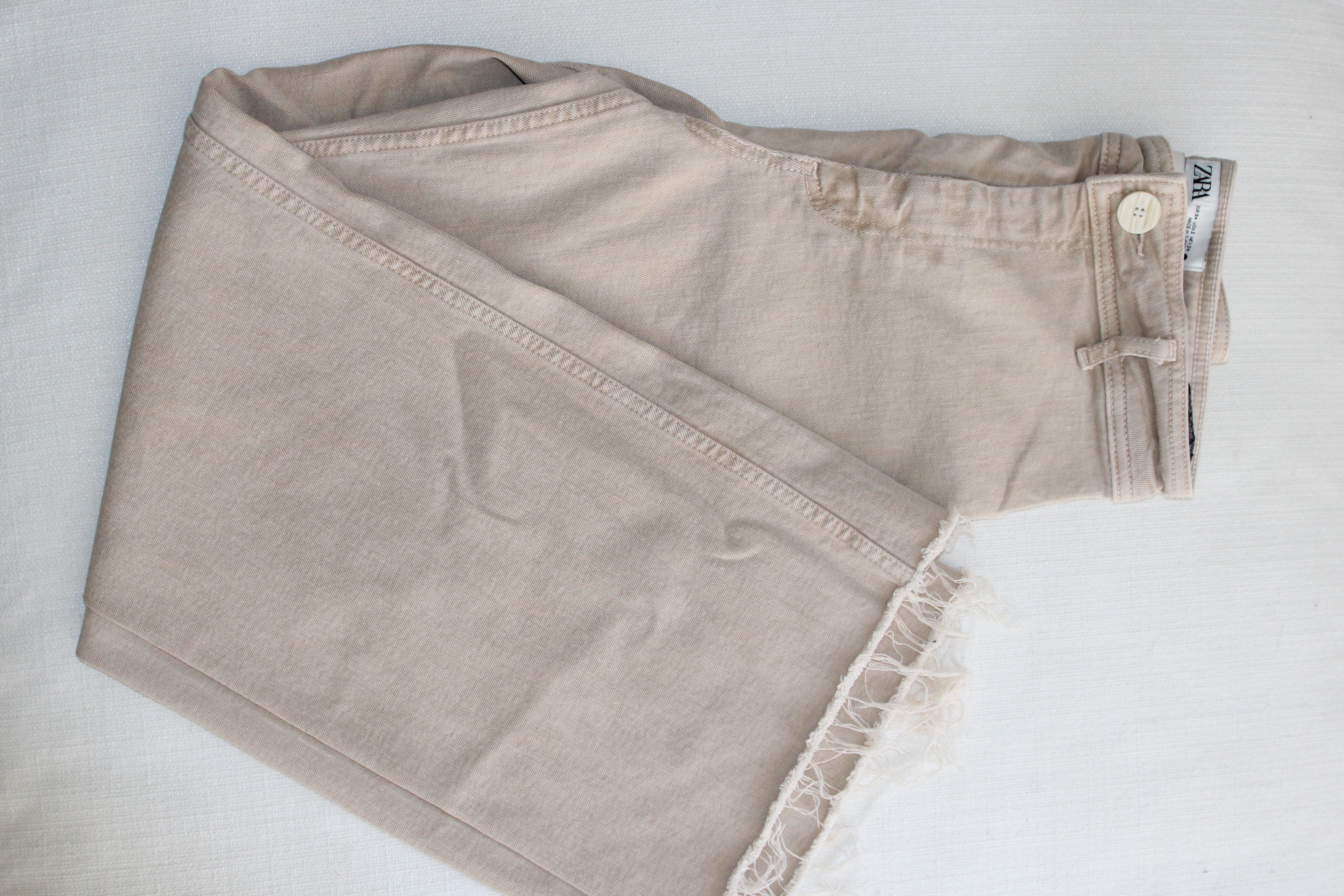 Zara Wide Leg Tan Pants