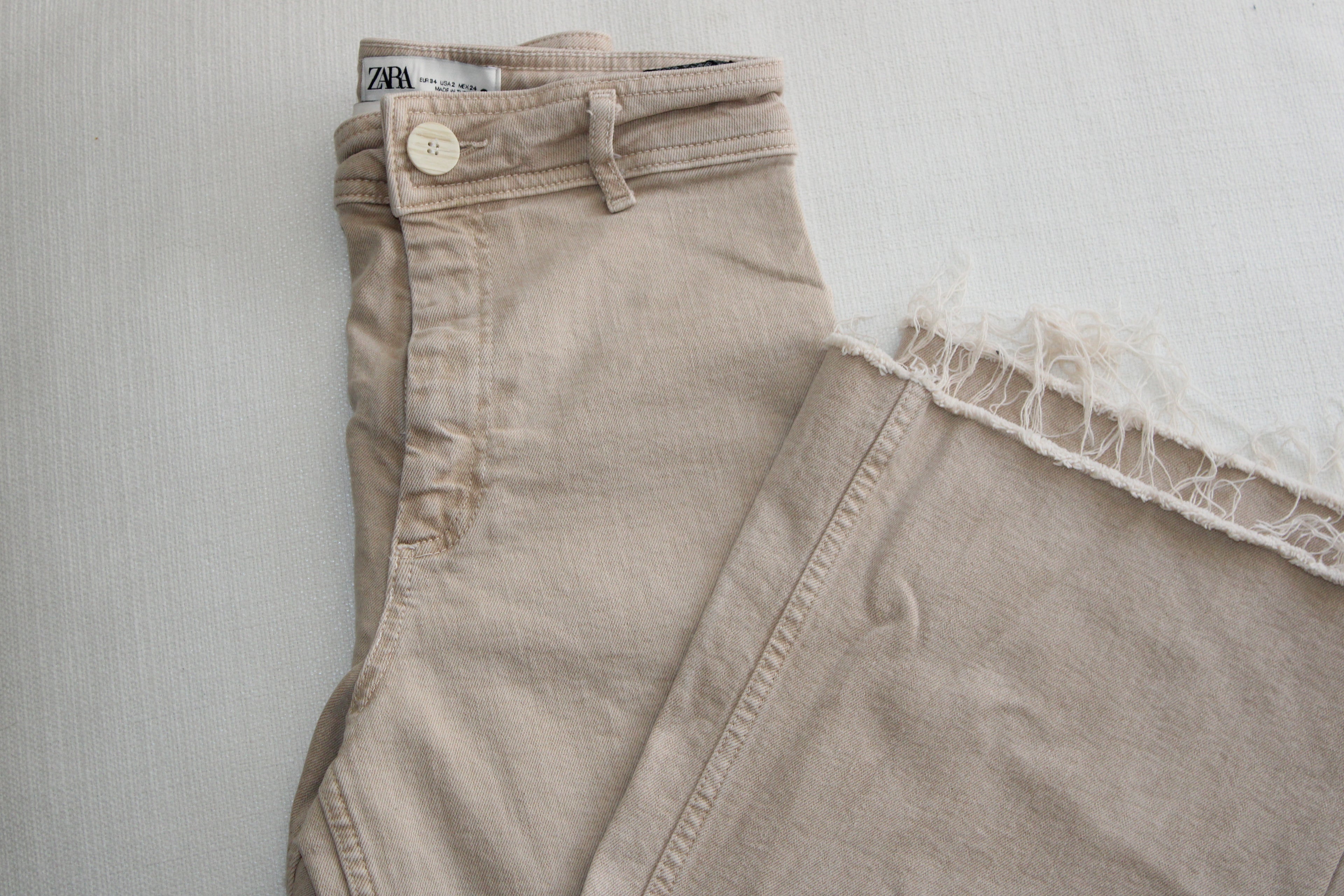 Zara Wide Leg Tan Pants