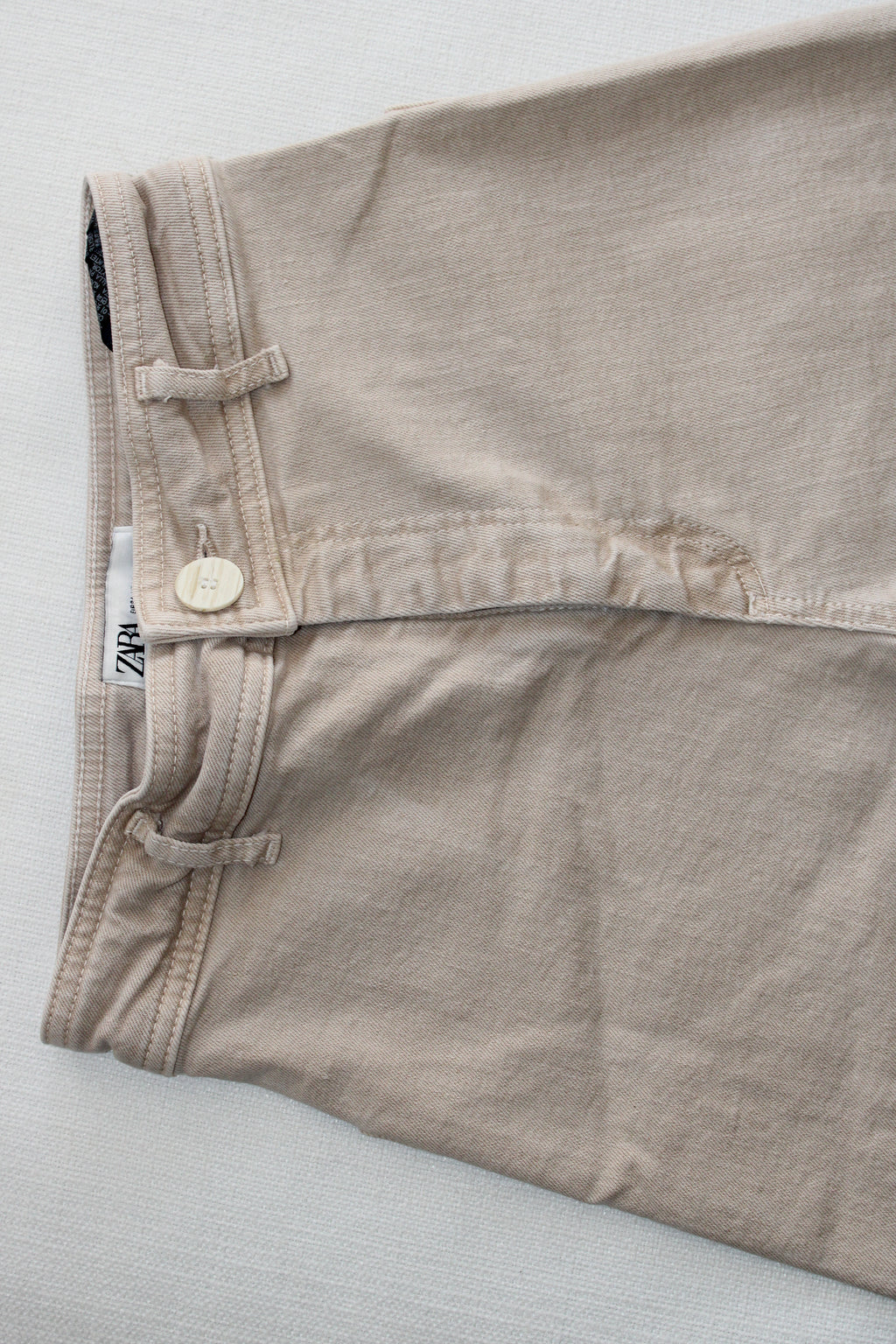 Zara Wide Leg Tan Pants