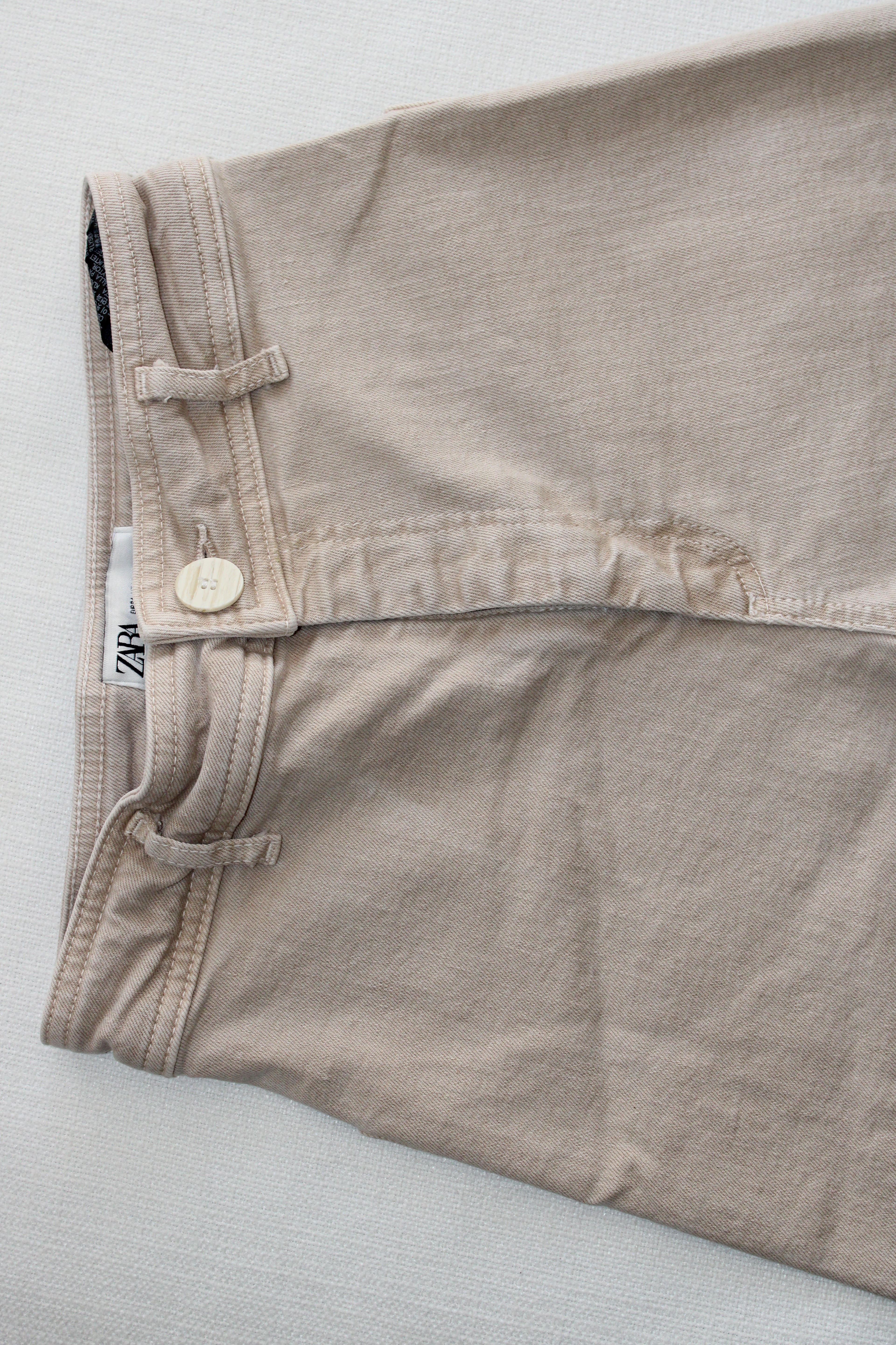 Zara Wide Leg Tan Pants
