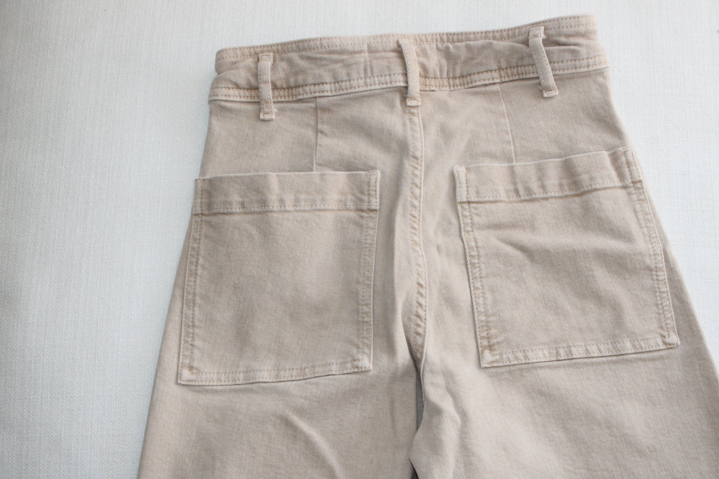 Zara Wide Leg Tan Pants