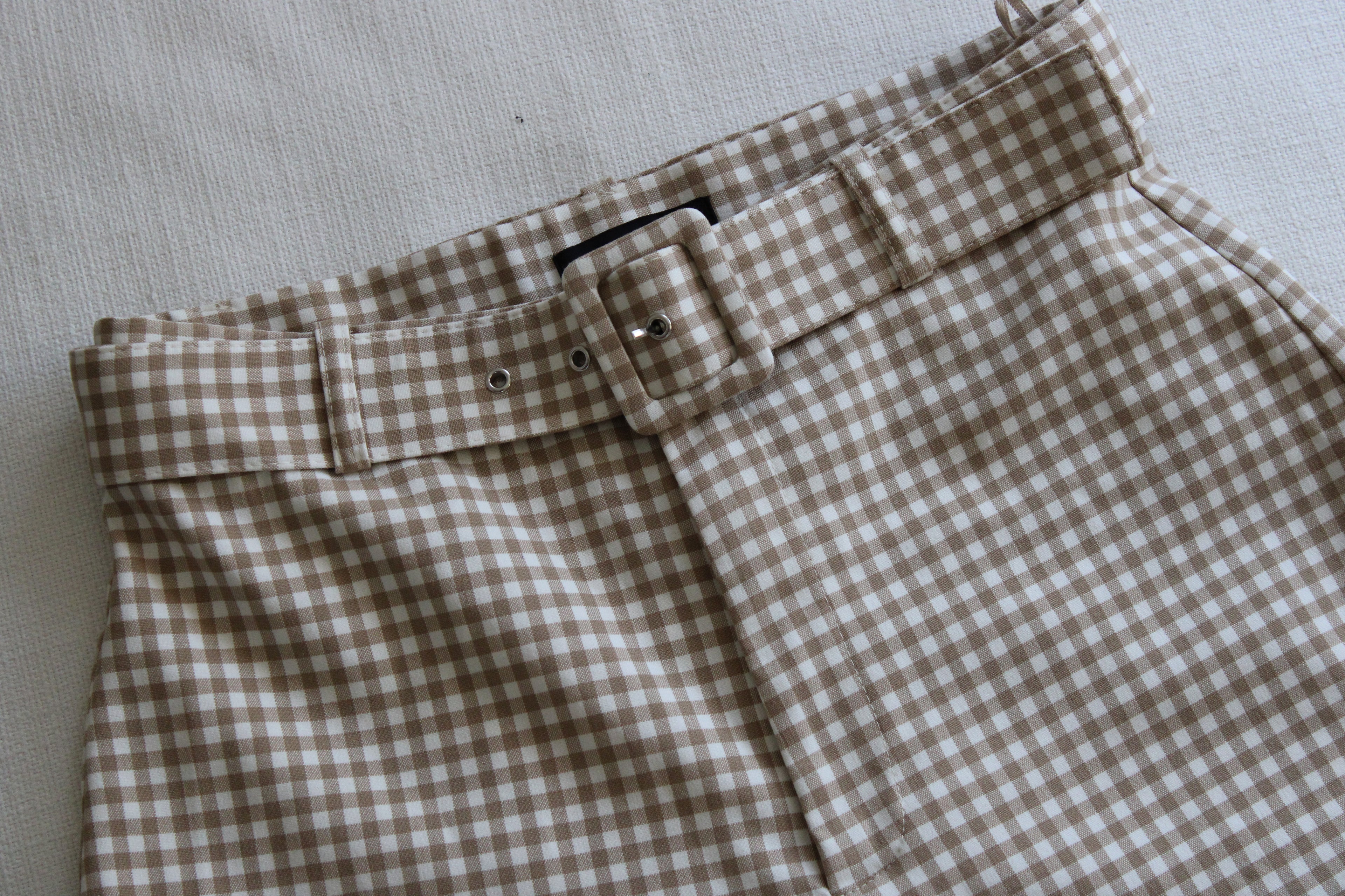 Zara Gingham Shorts
