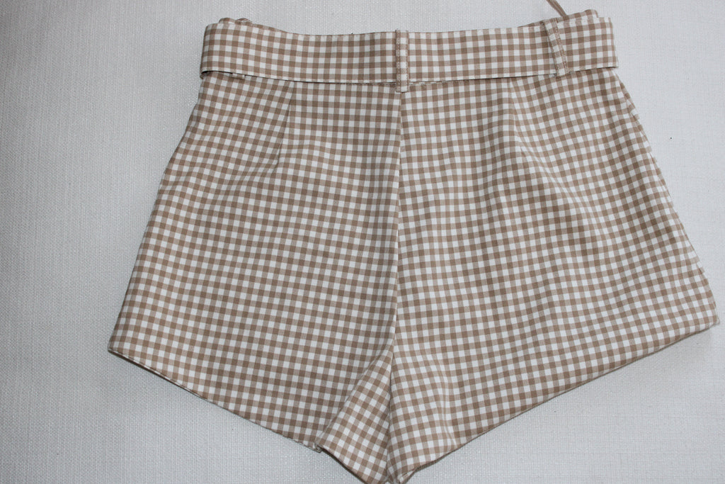 Zara Gingham Shorts
