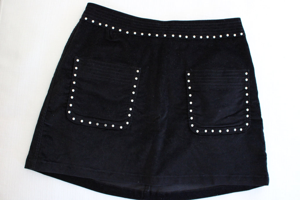 Abercrombie & Fitch Black Suede Skirt