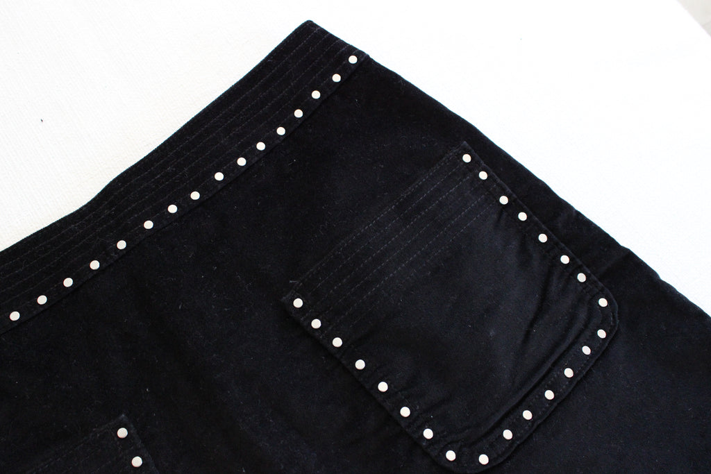 Abercrombie & Fitch Black Suede Skirt