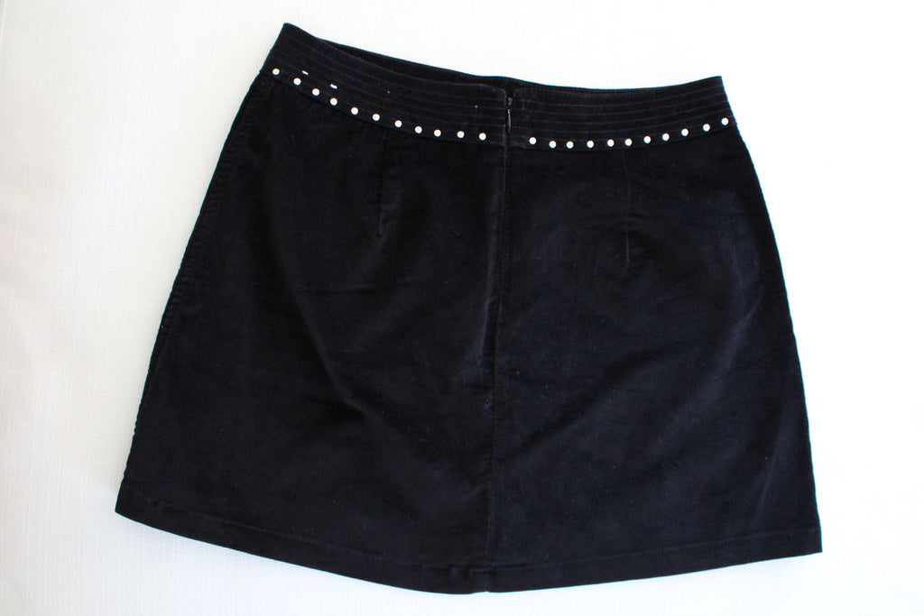 Abercrombie & Fitch Black Suede Skirt