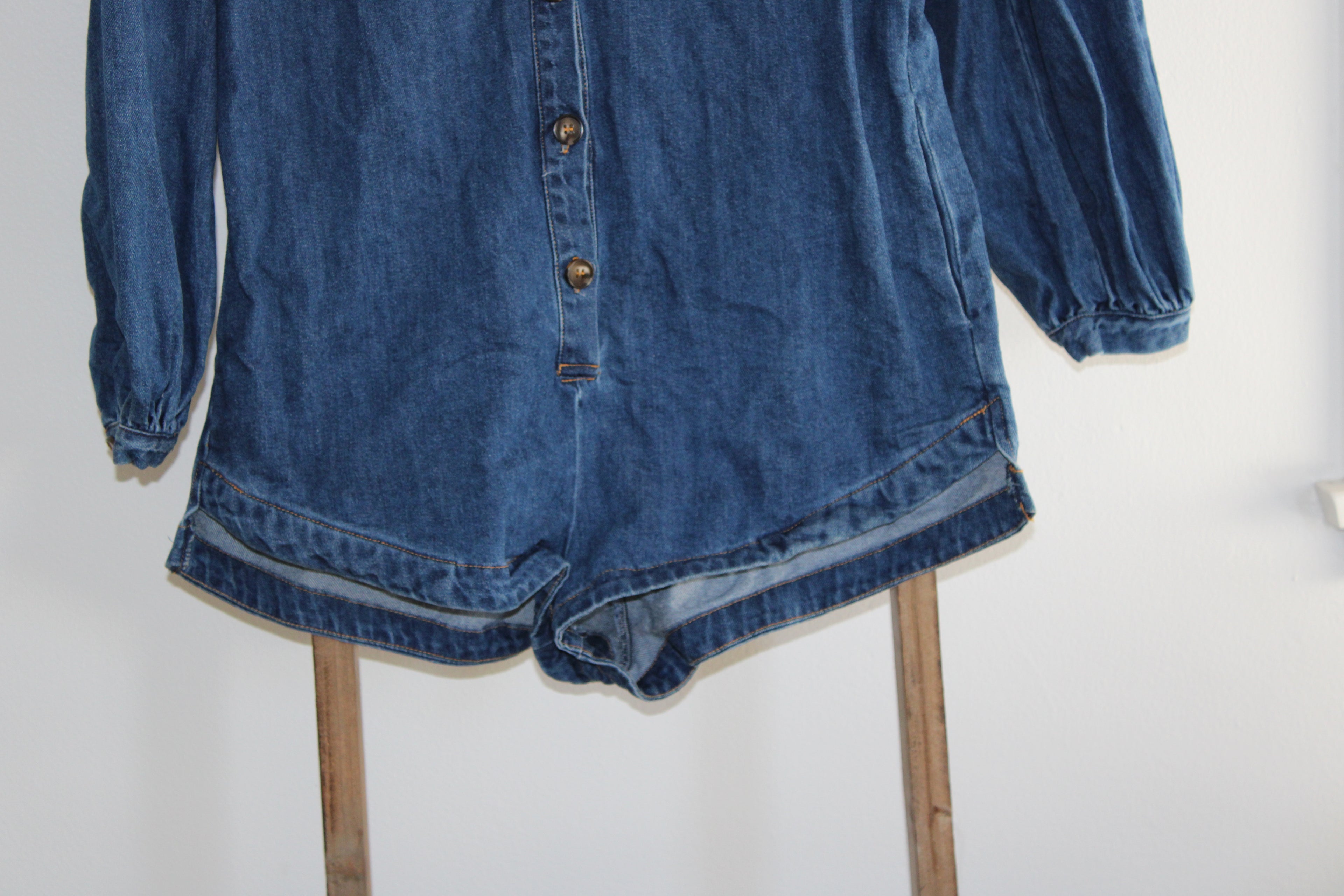 Olivaceous Long Sleeve Romper