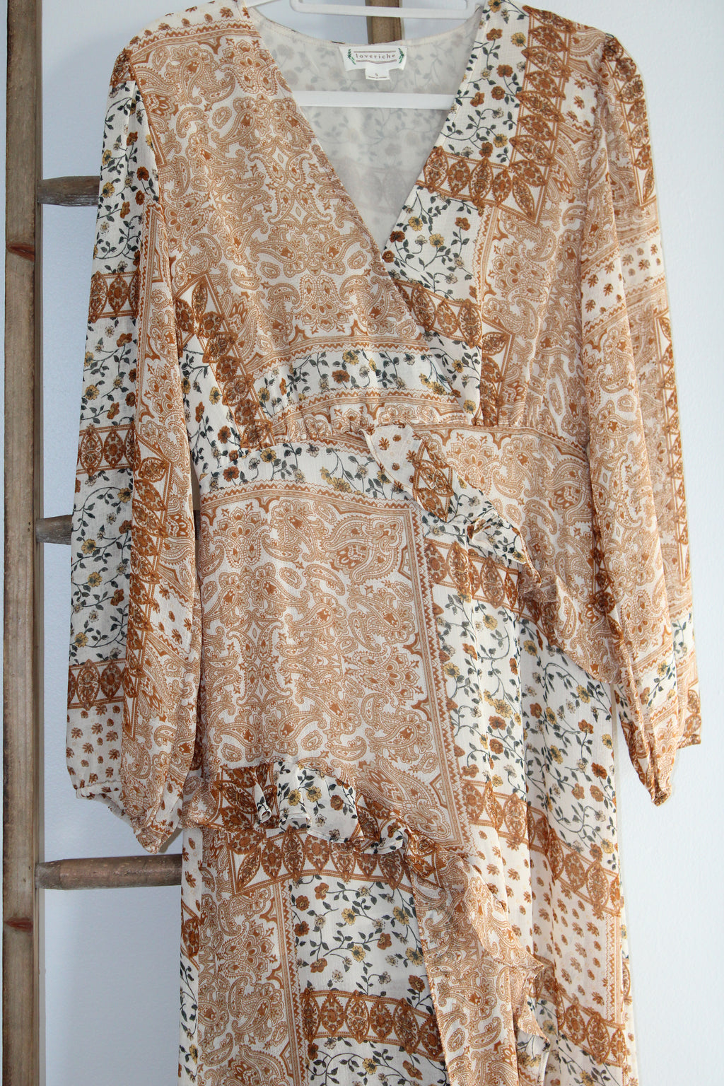 Loveriche Paisley Floral Maxi Dress