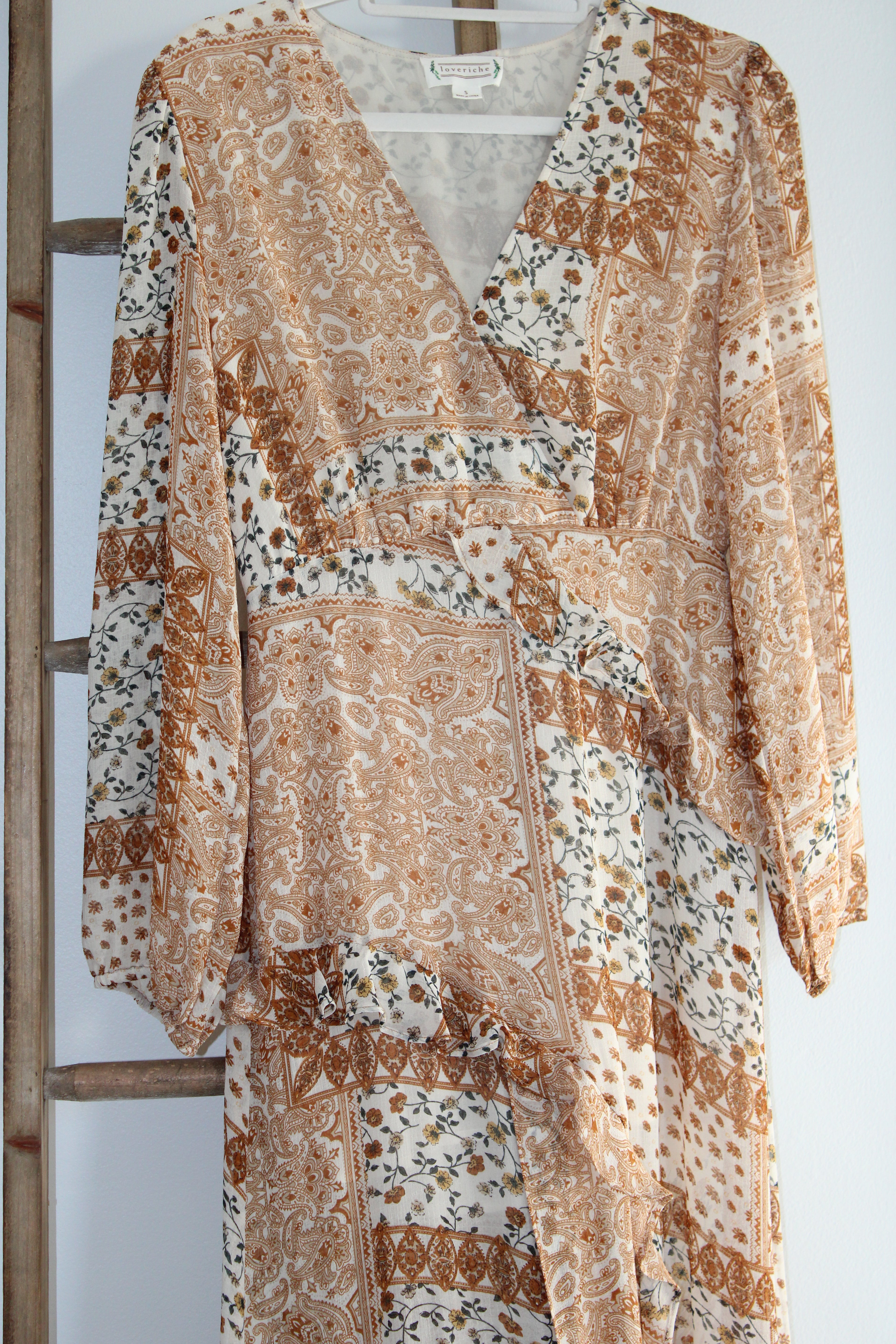 Loveriche Paisley Floral Maxi Dress