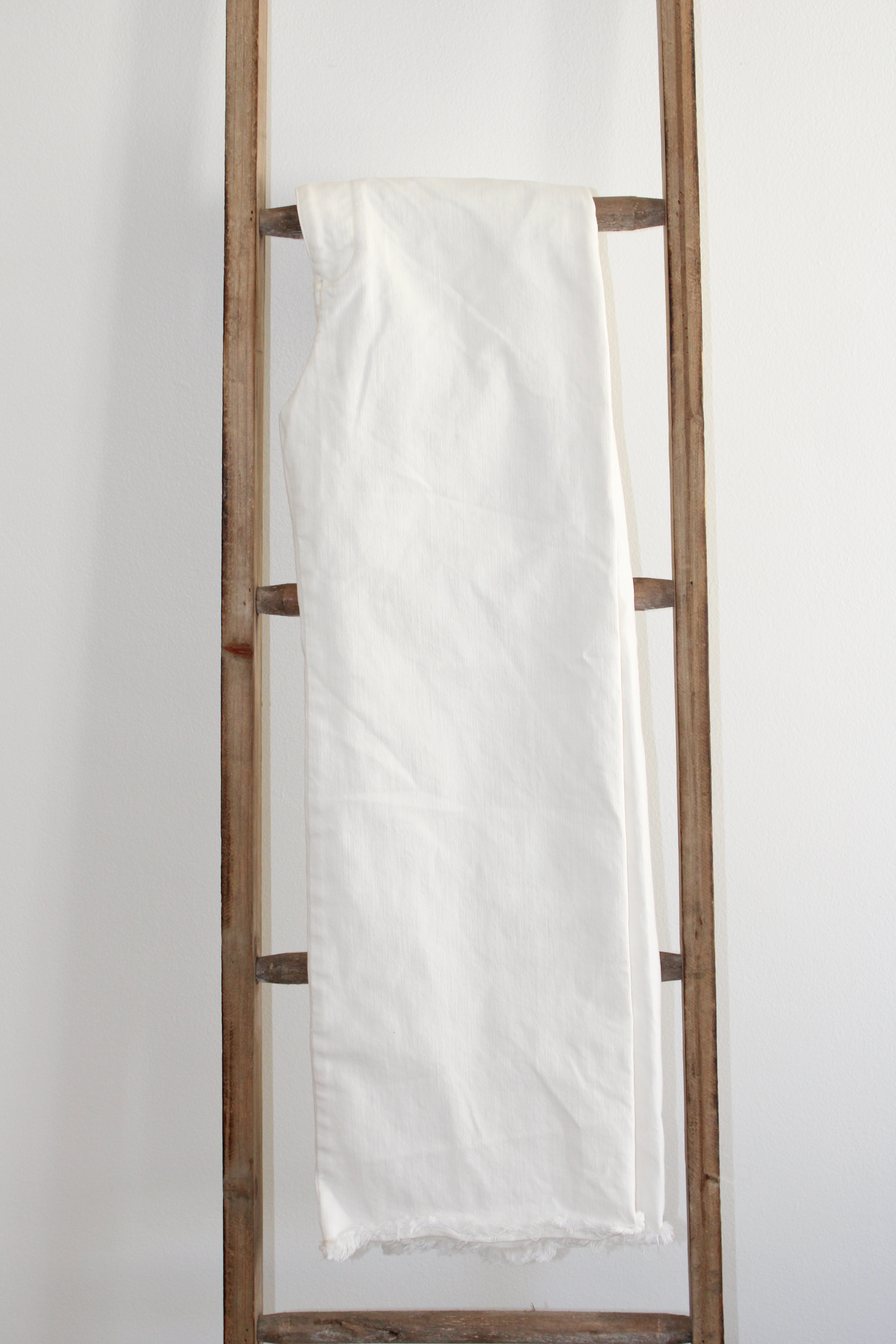 Anthropologie White Straight Denim