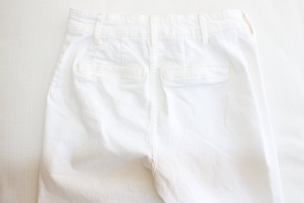 Anthropologie White Straight Denim