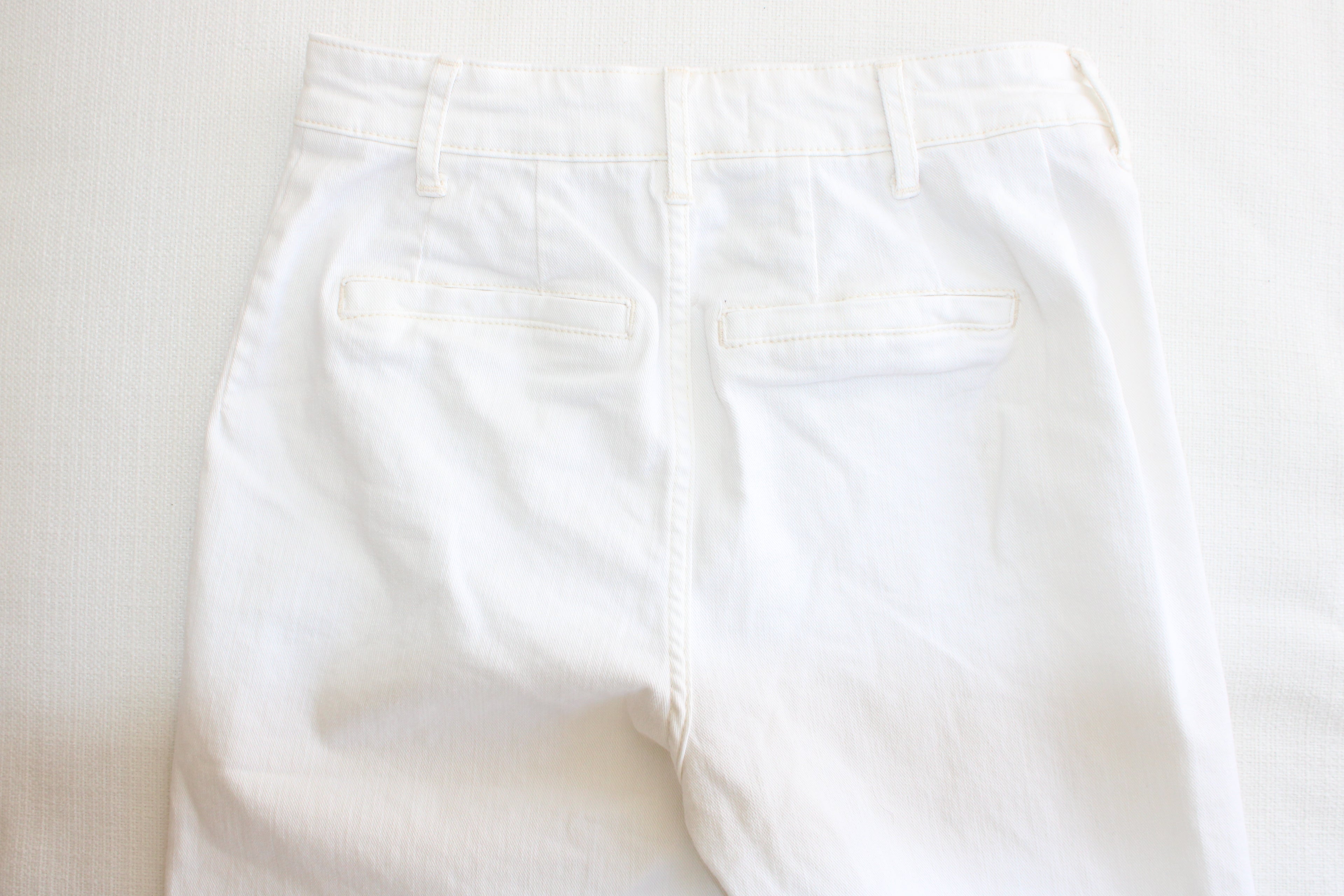 Anthropologie White Straight Denim