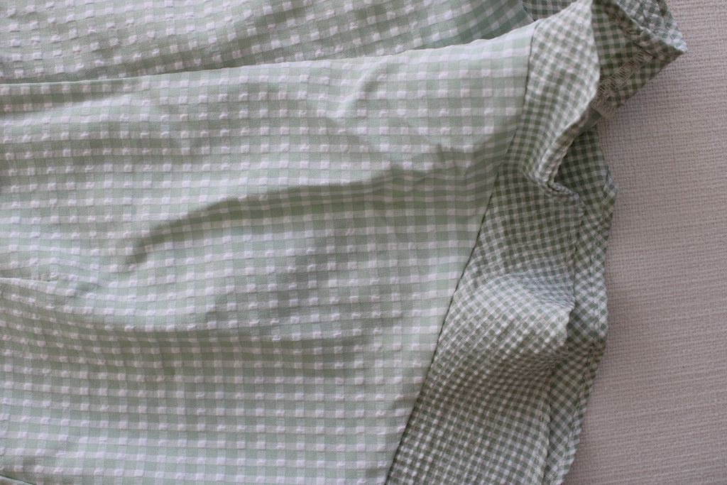 BlankNYC Green Gingham Shorts