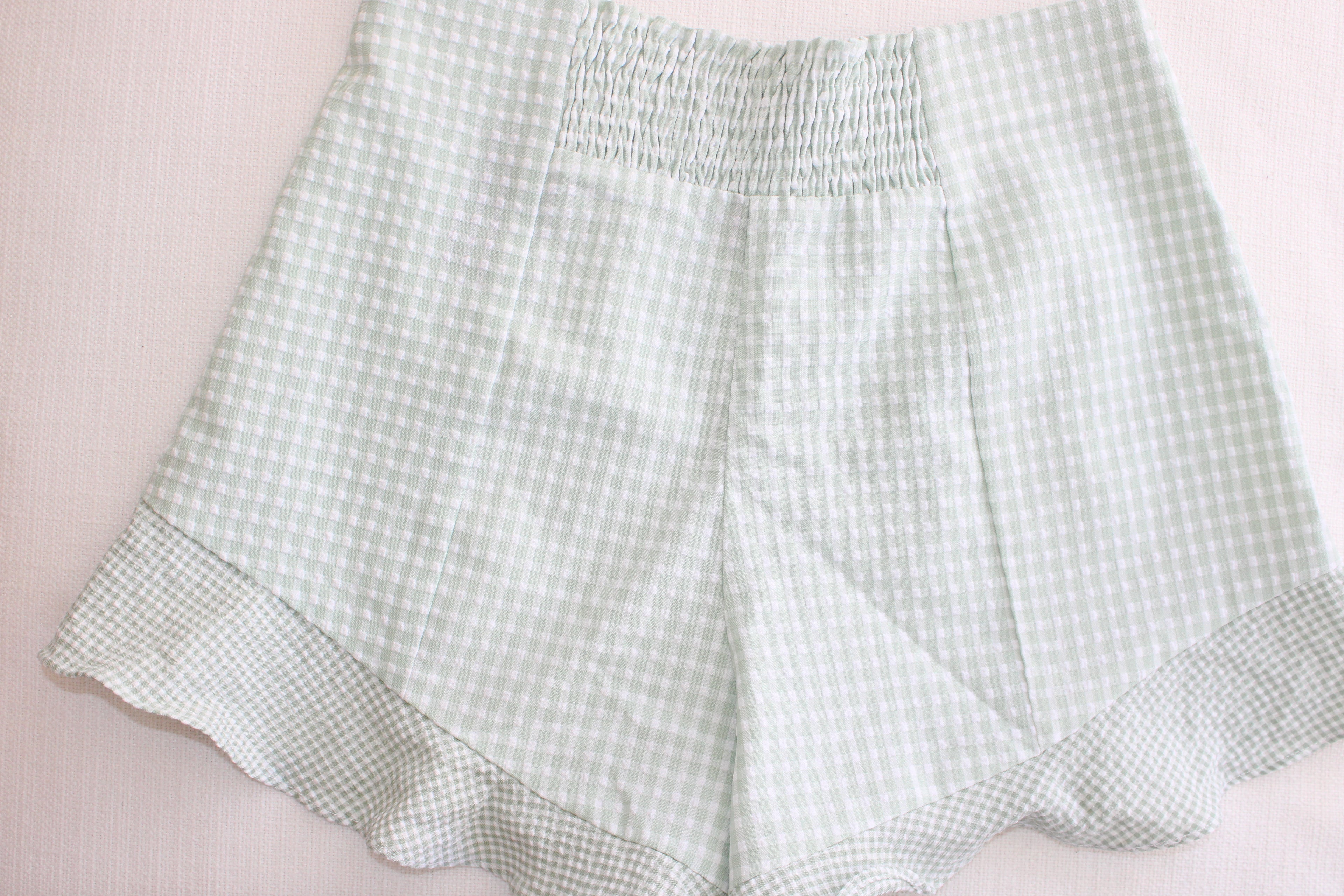 BlankNYC Green Gingham Shorts