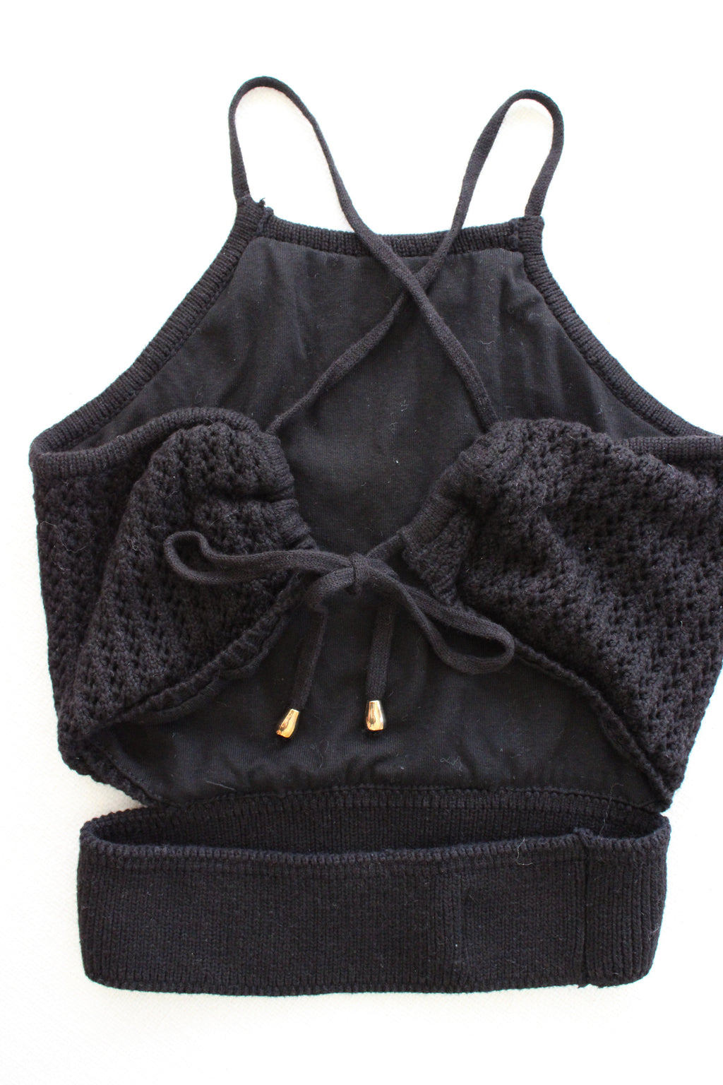 Runaway Crochet Black Beach Set