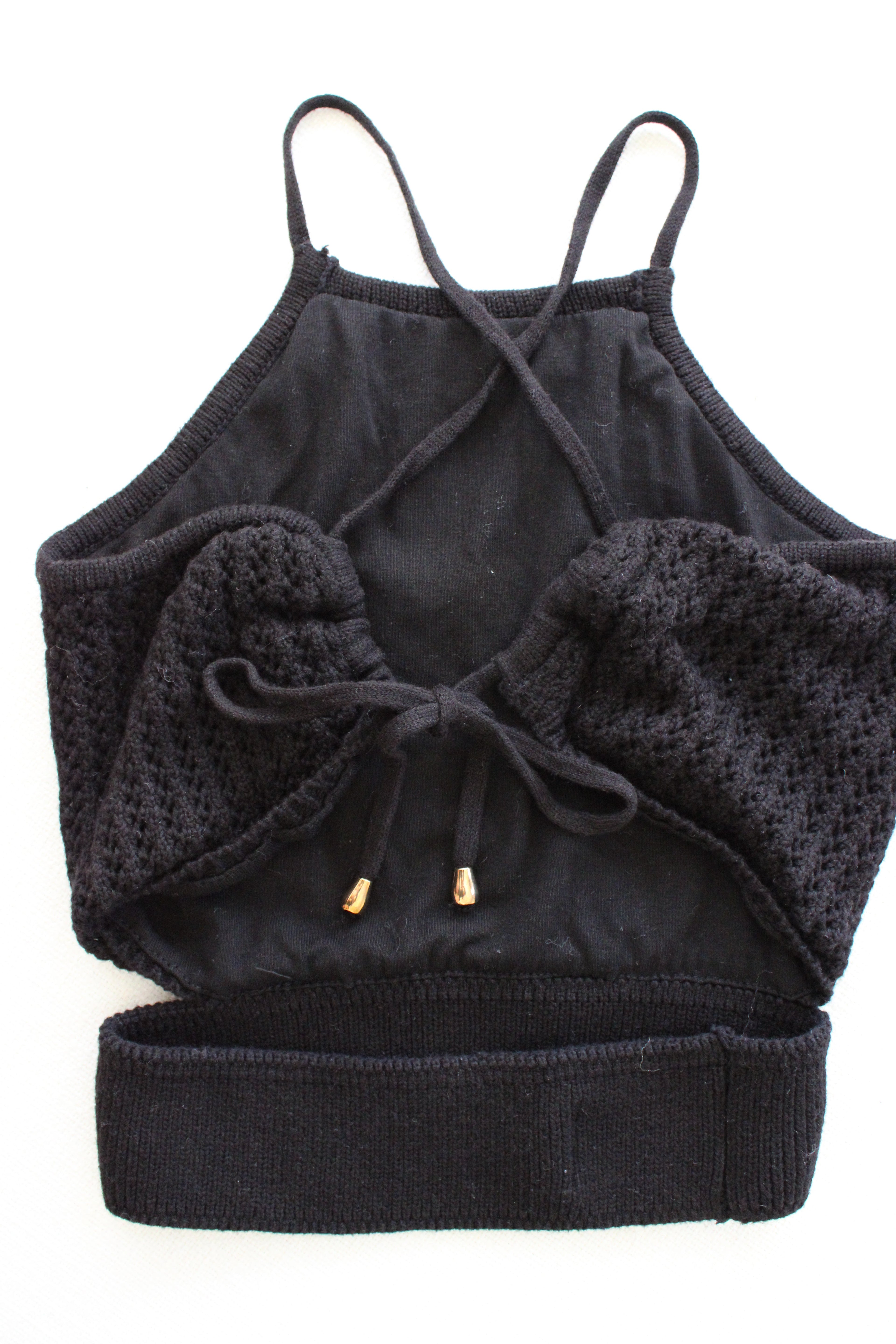 Runaway Crochet Black Beach Set