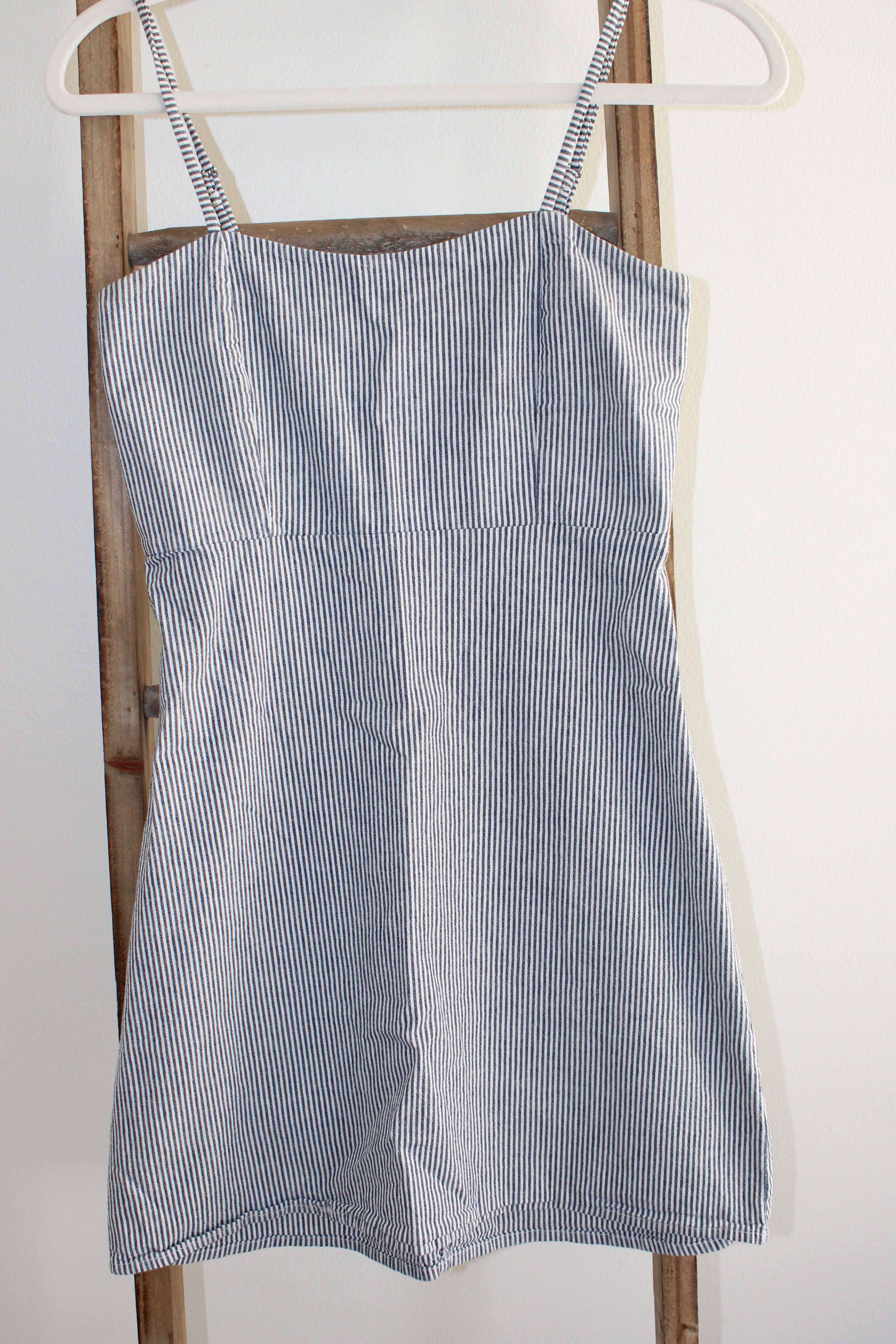Brandy Melville Blue Stripped Mini Dress