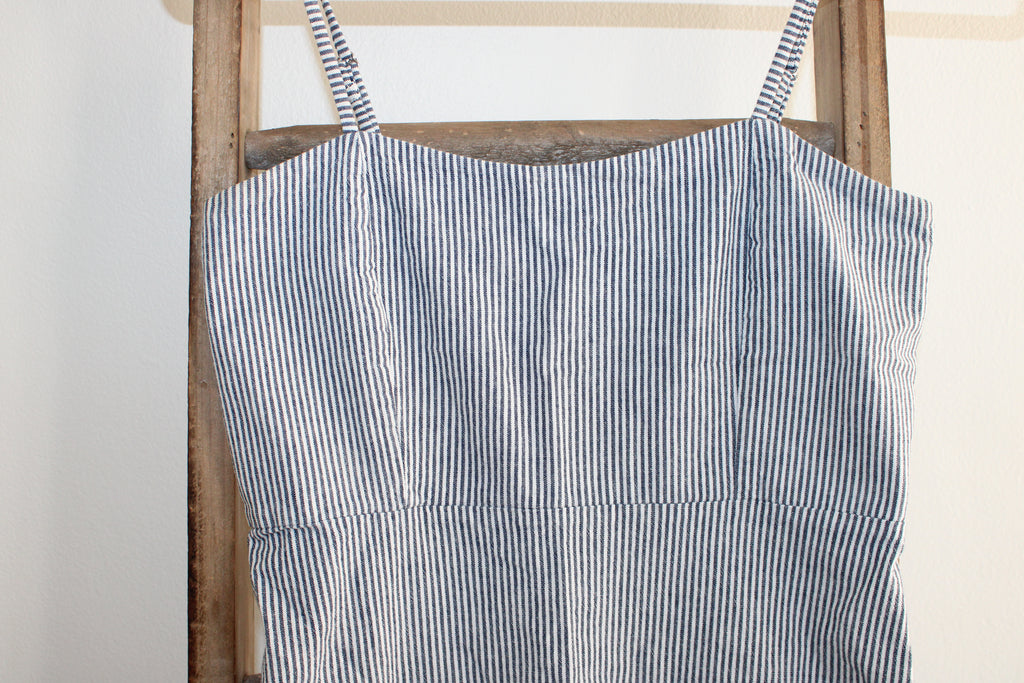 Brandy Melville Blue Stripped Mini Dress