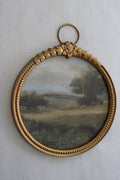 Round Gold Framed Printed Artwork