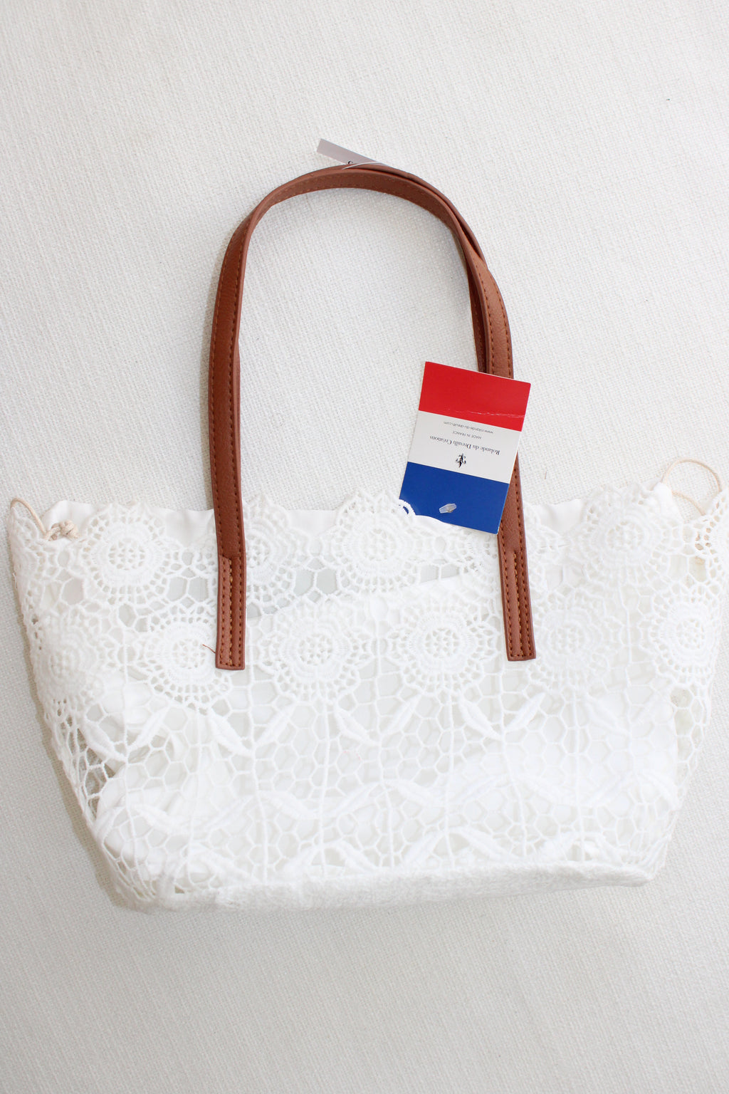 White Lace Handbag