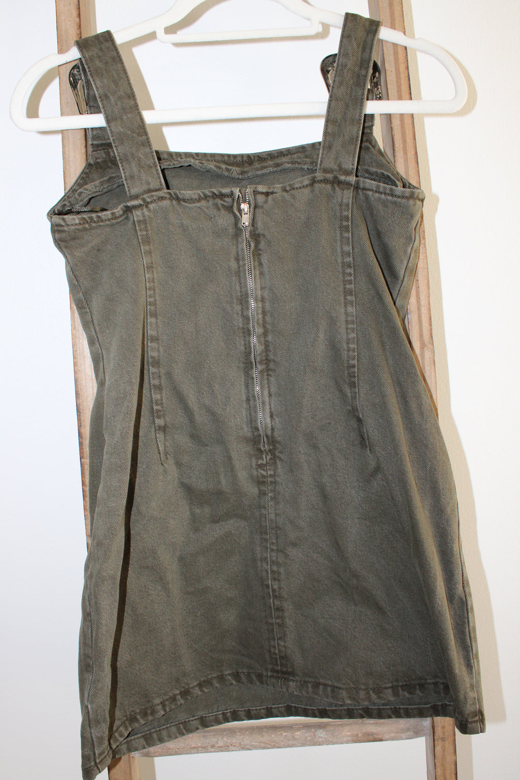 Zara Green Denim Dress