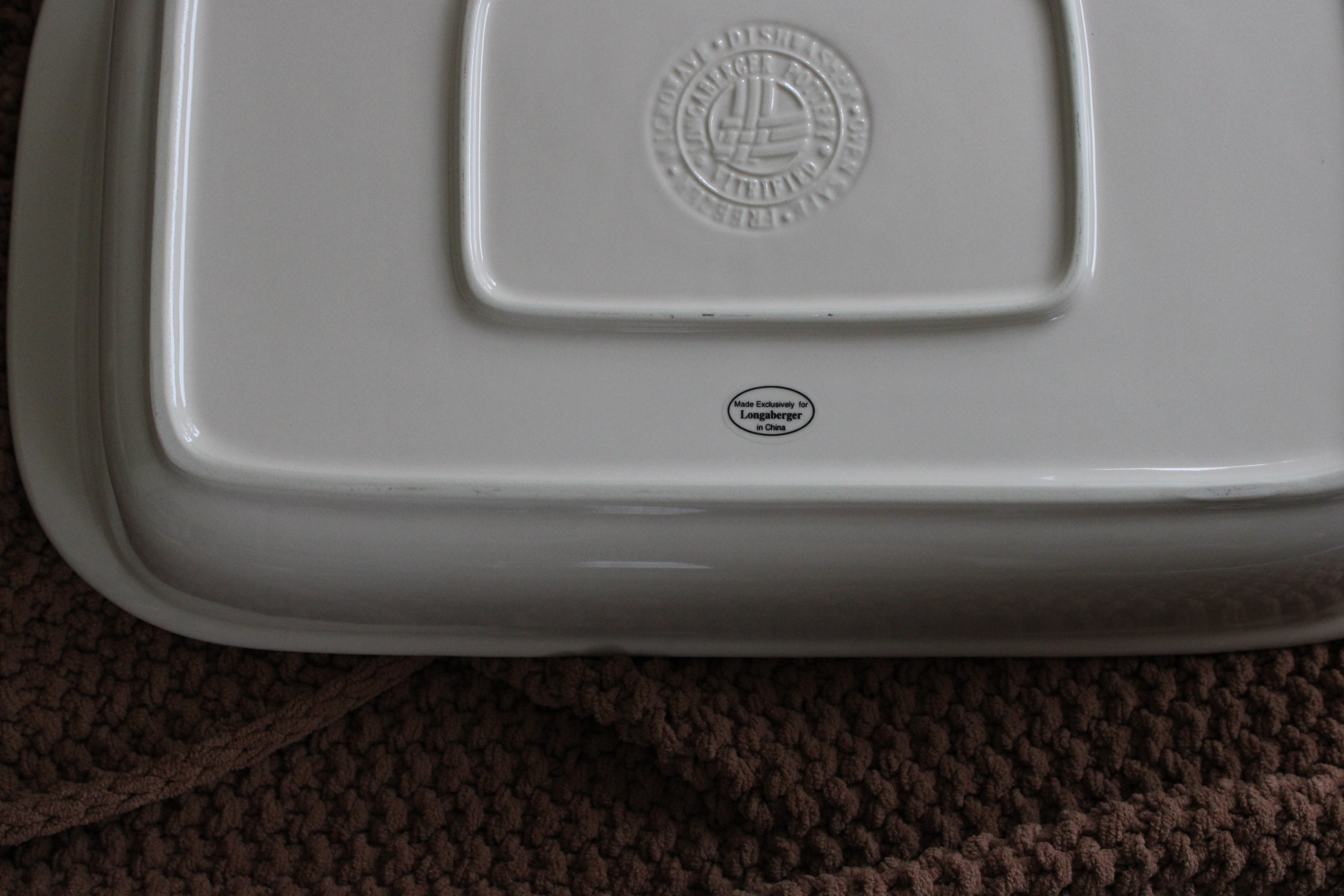 Longaberger Woven Traditions 16" Red Baking Dish