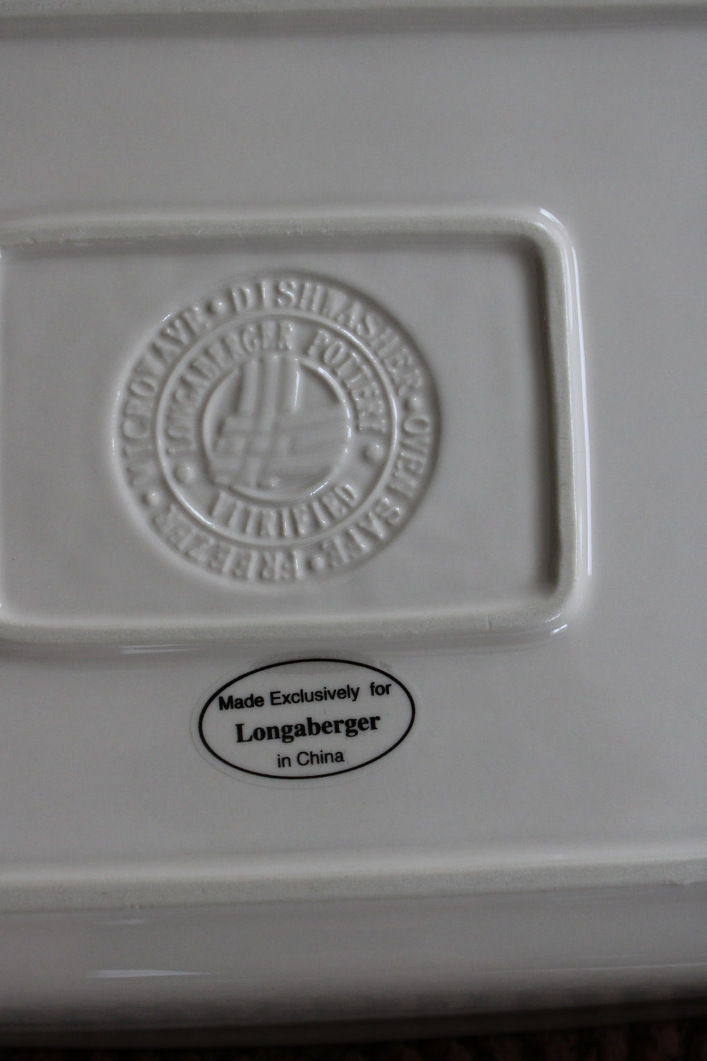Longaberger Woven Traditions 13" Red Baking Dish