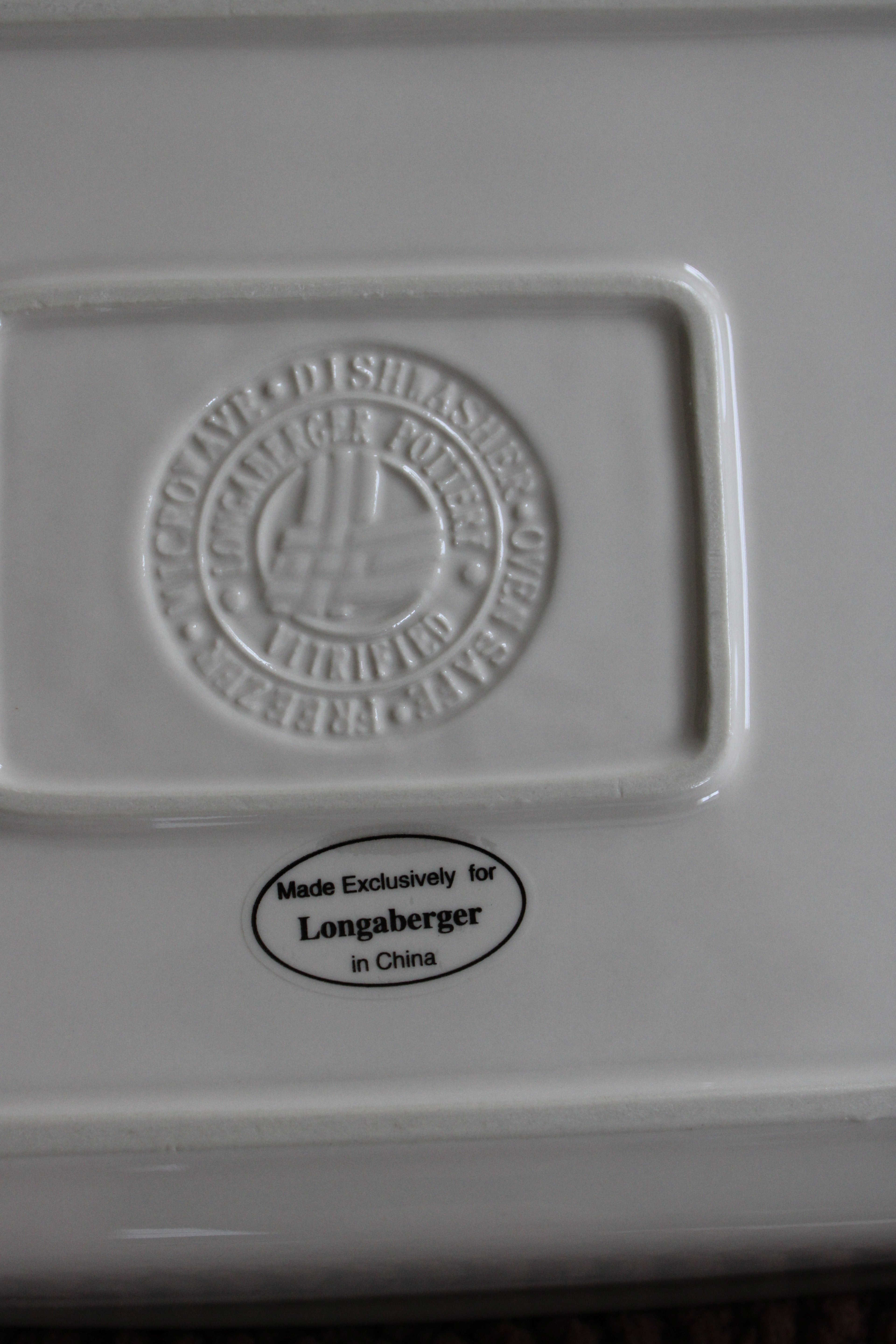 Longaberger Woven Traditions 13" Red Baking Dish