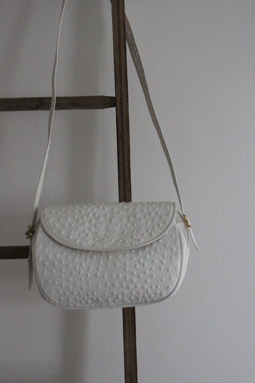 1960s Koret White Leather Bag