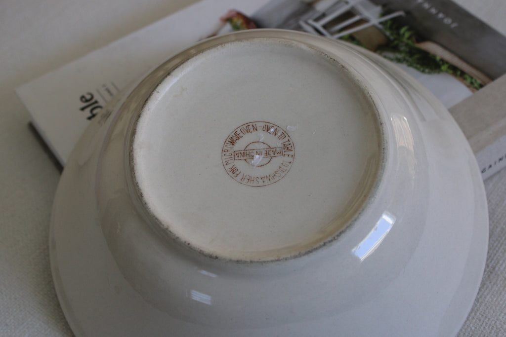 Vintage Orange Lined bowl