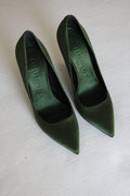 Vintage Burberry Green Wedges