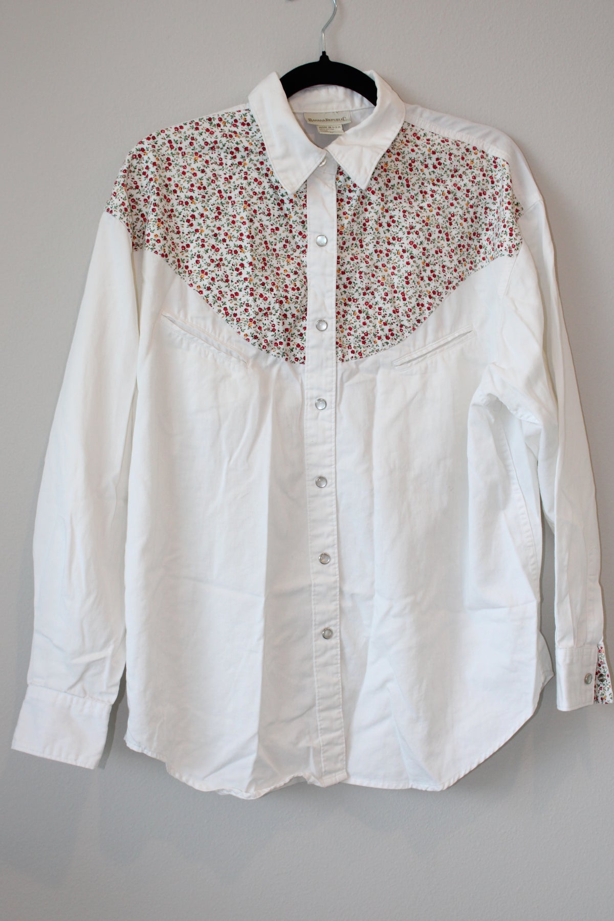 Vintage Banana Republic Heritage Floral Yoke Western Shirt