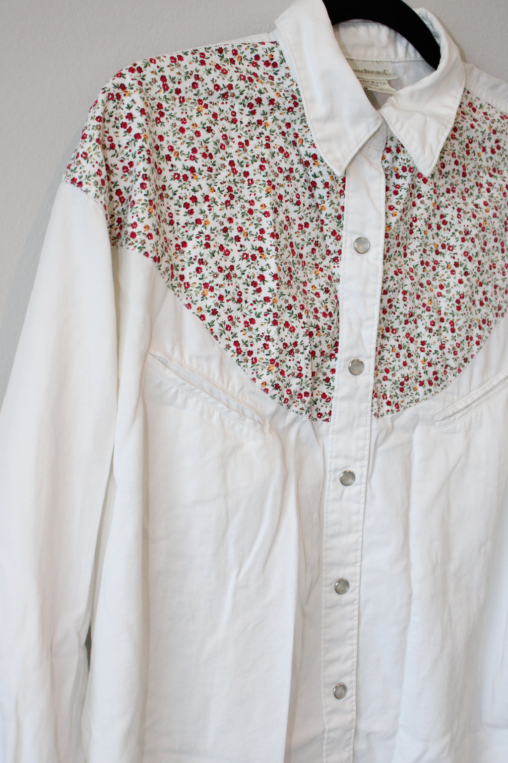 Vintage Banana Republic Heritage Floral Yoke Western Shirt