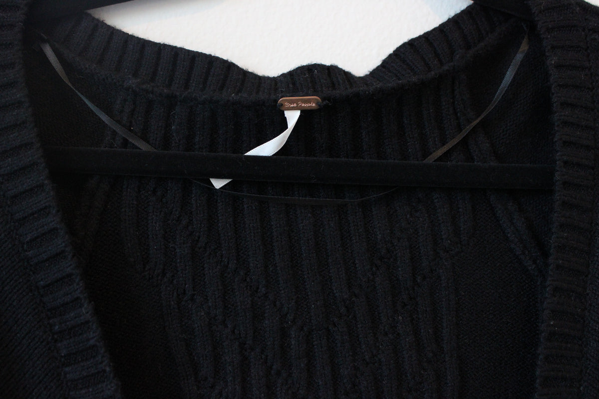 Free People Emmaline Cable Knit Mini Sweater Dress