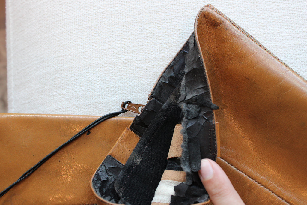 Vintage 1990s Nine West Square-toe Leather Boots