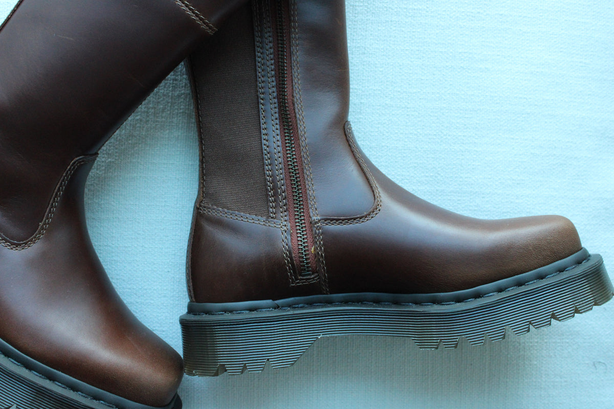Dr. Martens Amaayah Knee High Leather Riding Boots
