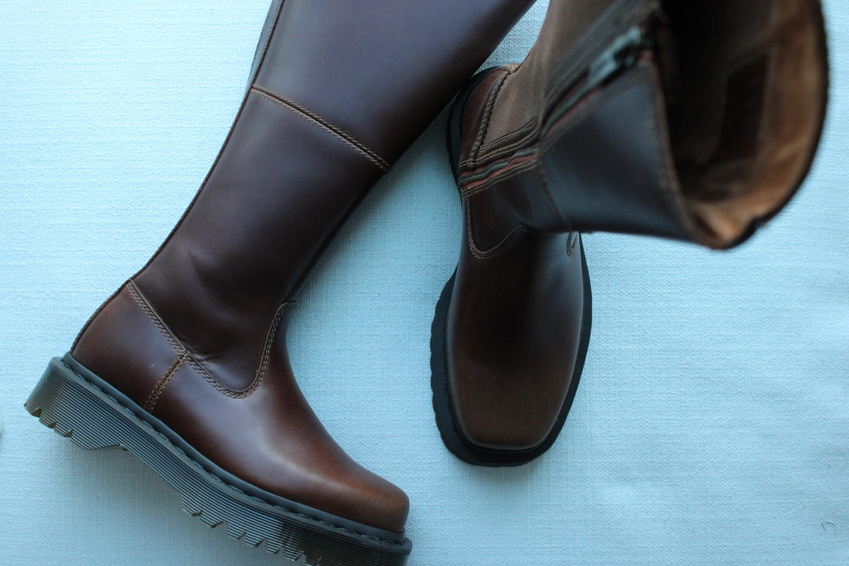 Dr. Martens Amaayah Knee High Leather Riding Boots