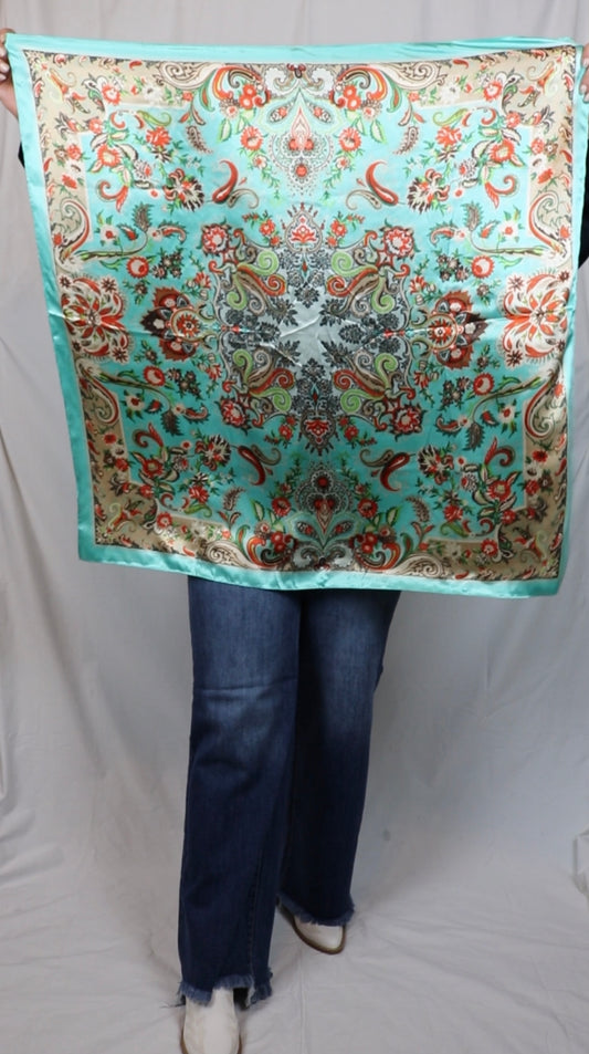 Turquoise Wild Rag