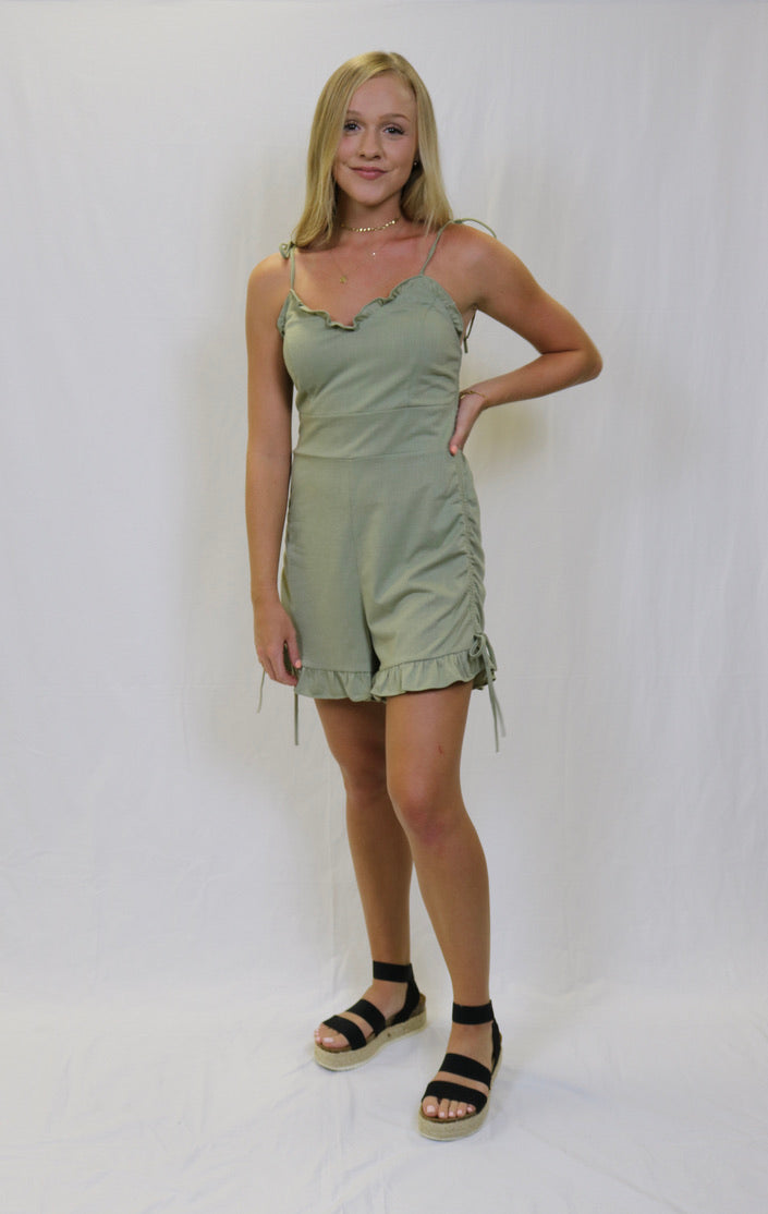 Cactus Ruffled Romper