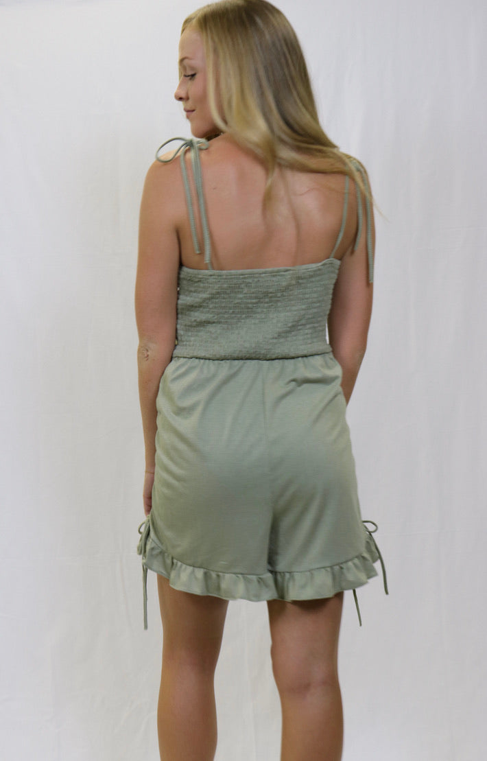 Cactus Ruffled Romper